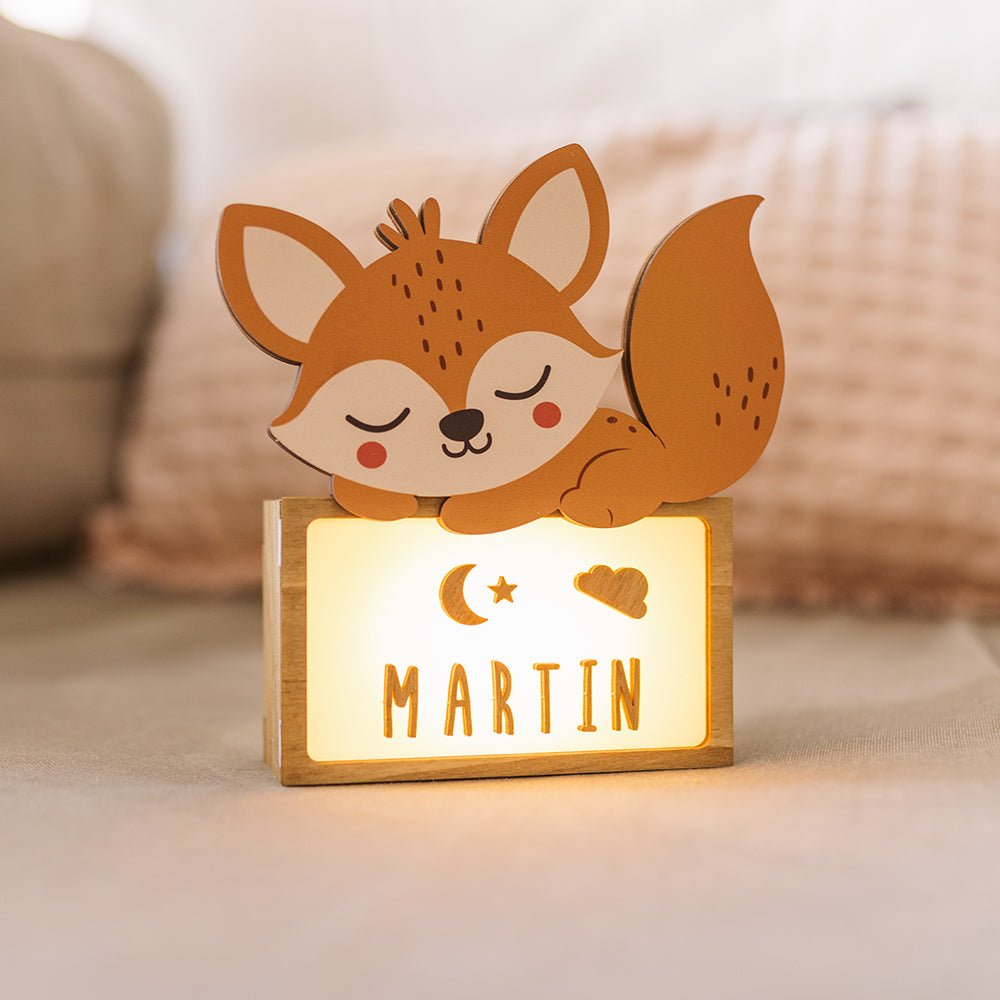 Lampara Infantil Personalizada Zorro - Nanetes